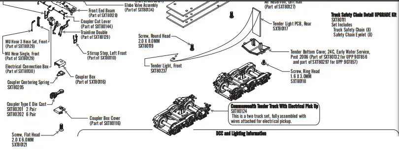RIVET COUNTER SXT80131 Scale Up Early Steam Excursion Water Tender Set - fig 2