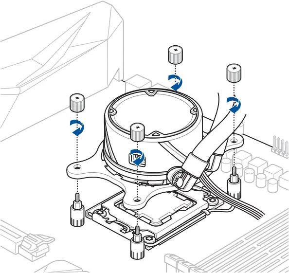 ASUS ROG STRIX - Install the AIO pump 1