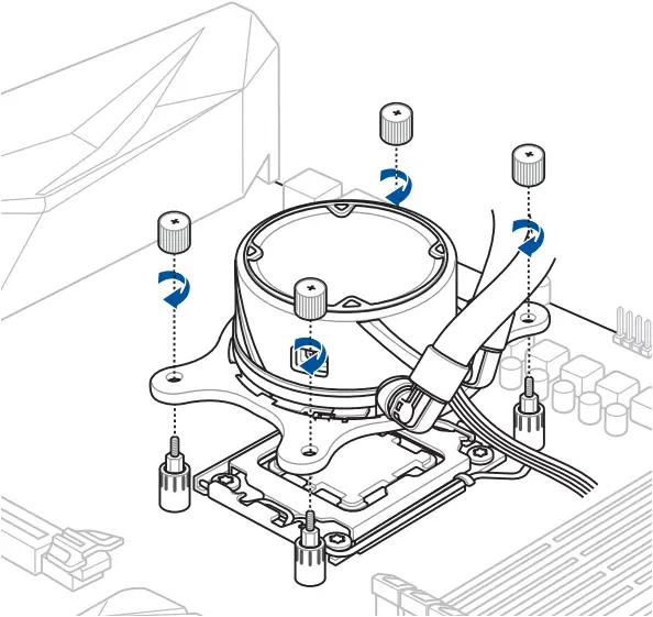 ASUS ROG STRIX - Install the AIO pump 2