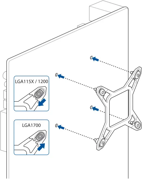 ASUS ROG STRIX - Install the Intel backplate
