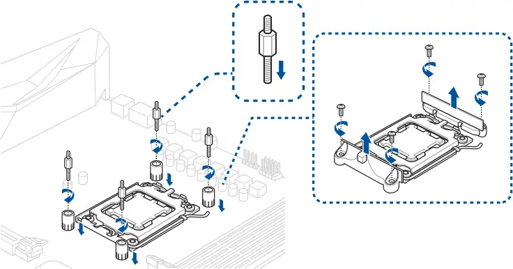 ASUS ROG STRIX - Remove the pre-installed heatsink mount 2