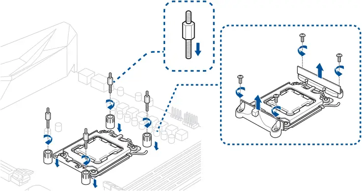 ASUS ROG STRIX - Remove the pre-installed heatsink mount 3