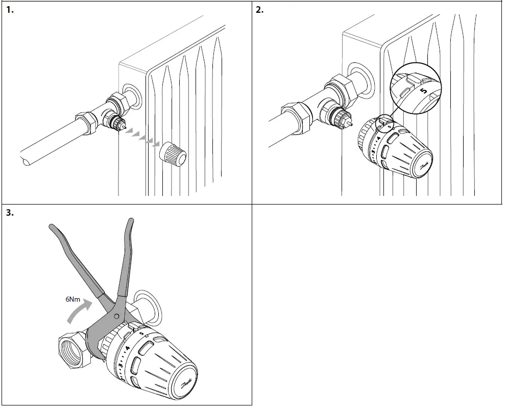 Danfoss Regus RA nut Thermostatic Sensors-FIG-1