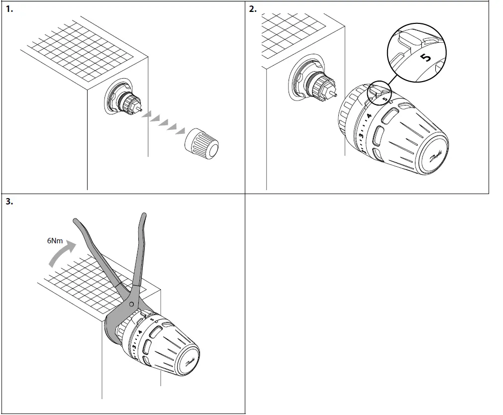 Danfoss Regus RA nut Thermostatic Sensors-FIG-2