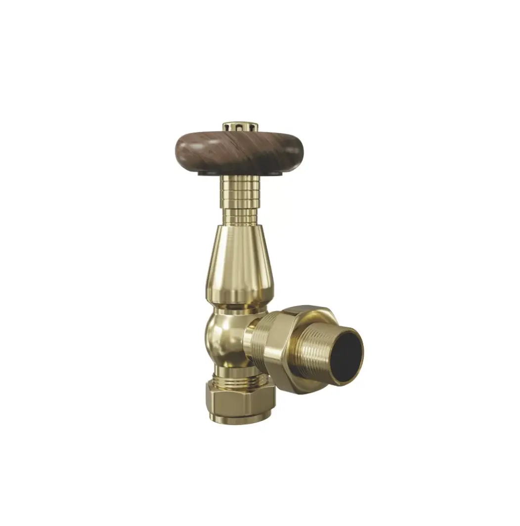 Etal 15mm X 1-2 Harrow Wood Angled Thermostatic Trv And Lockshield Instruction Manual