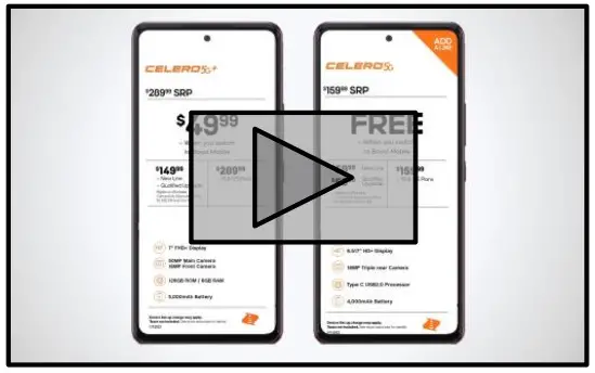 boost mobile Celero 5G Smartphone - install video below