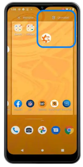 boost mobile Celero 5G Smartphone - uninstall