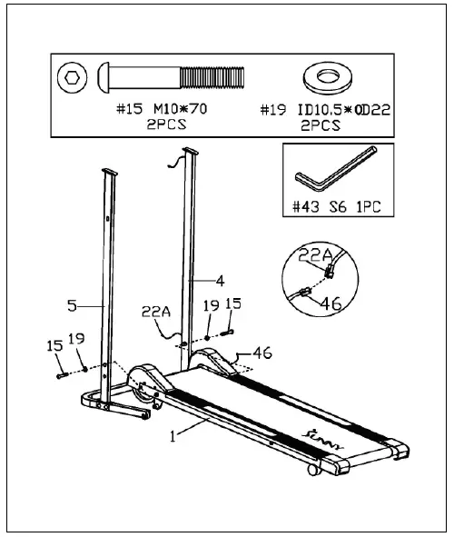 SUNNY-SF-T1407M-Walking-Treadmill-fig 4