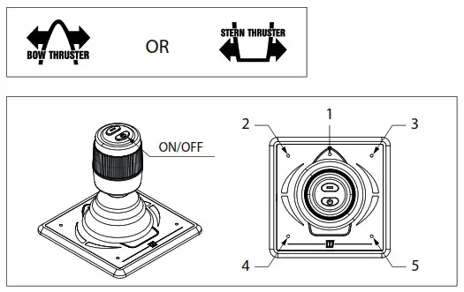 vetus DBPPJA Compact Double Control Panel - settings1