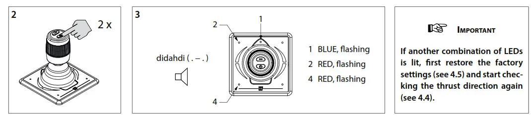 vetus DBPPJA Compact Double Control Panel - settings3