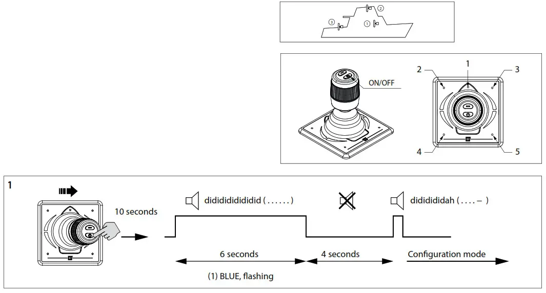 vetus DBPPJA Compact Double Control Panel - settings5