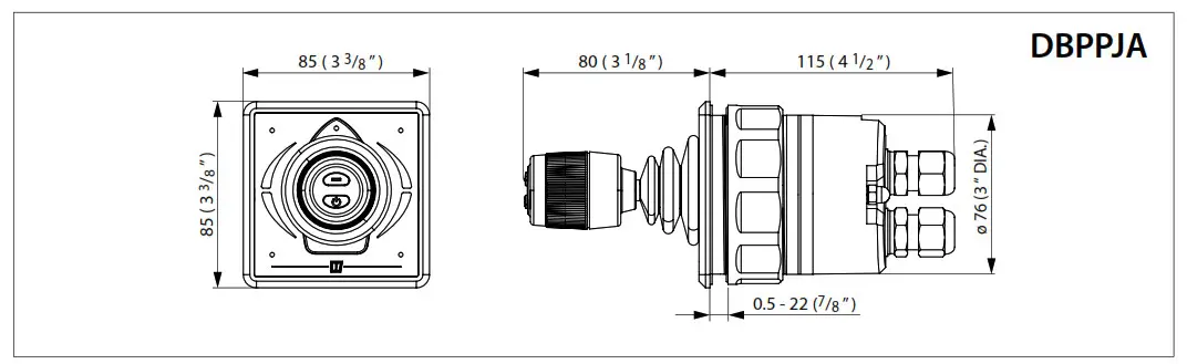 vetus DBPPJA Compact Double Control Panel - settings9