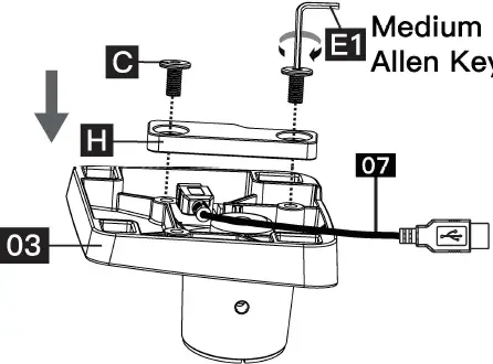 ERGOAV ERDGM2-01B Gas Spring Mount 13