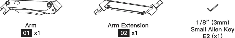 ERGOAV ERDGM2-01B Gas Spring Mount 22