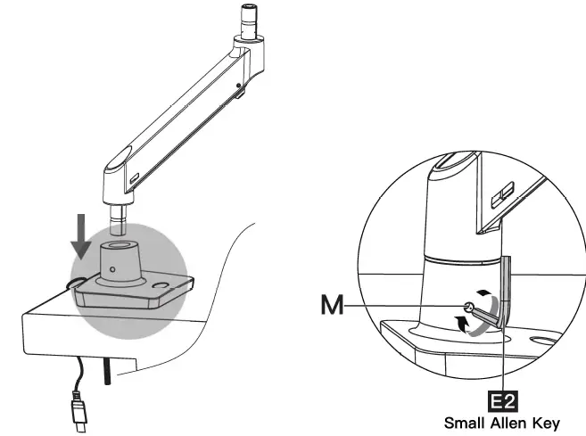 ERGOAV ERDGM2-01B Gas Spring Mount 23