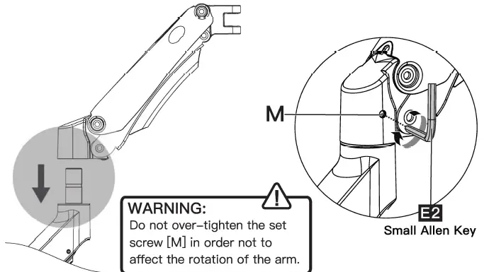 ERGOAV ERDGM2-01B Gas Spring Mount 24