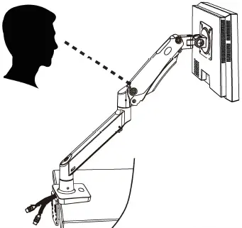 ERGOAV ERDGM2-01B Gas Spring Mount 41