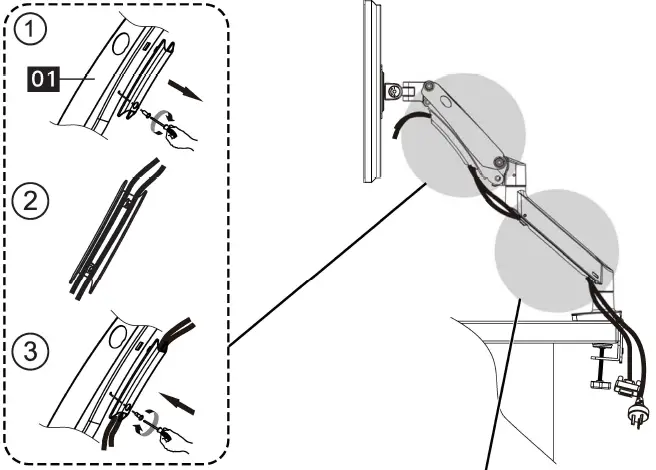 ERGOAV ERDGM2-01B Gas Spring Mount 46
