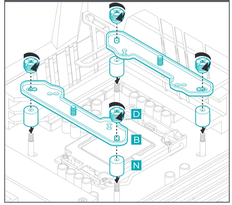 Iceberg Thermal IceSLEET G6 Stealth Unique Air Cooler - INTEL 6