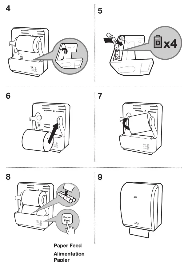 TORK H80 Electronic Hand Towel Roll Dispenser - paper