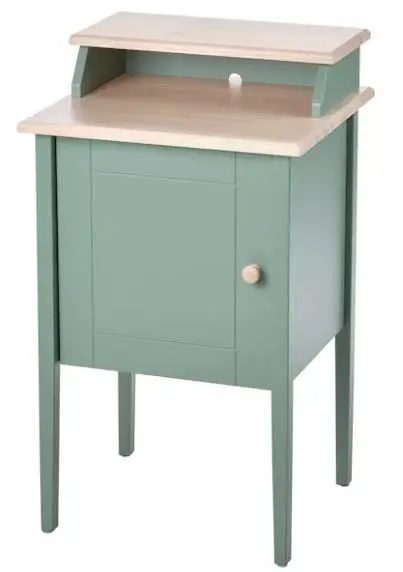IKEA-OLDERDALEN-Nightstand-Gray-Green-Pine-PRODUCT