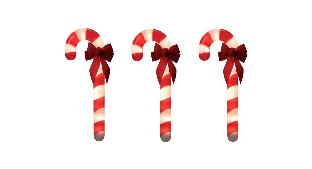 Ge Holiday 86501 Incandescent 3pc Candy Cane Motion Pathway Set Instruction Manual