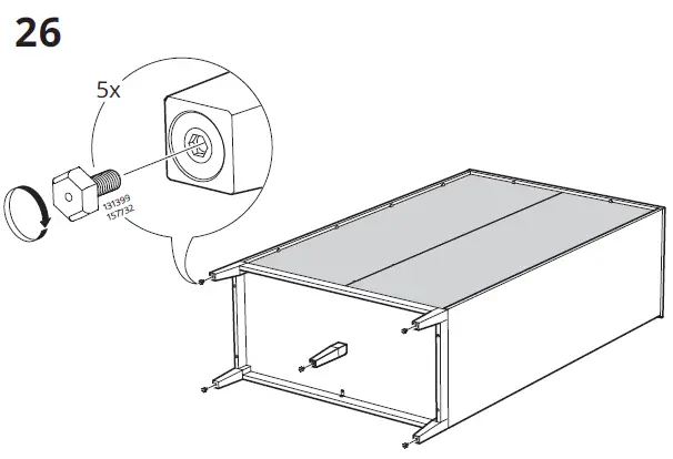 IKEA-IDANAS-Bed-Frame-White-Luröy-150x200-Cm-43