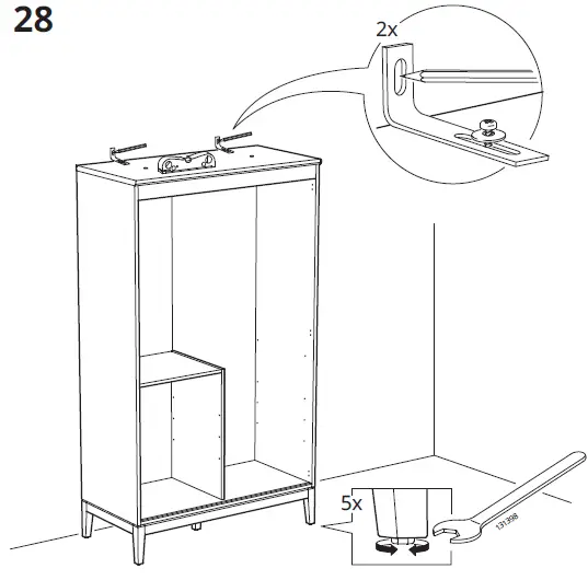 IKEA-IDANAS-Bed-Frame-White-Luröy-150x200-Cm-47