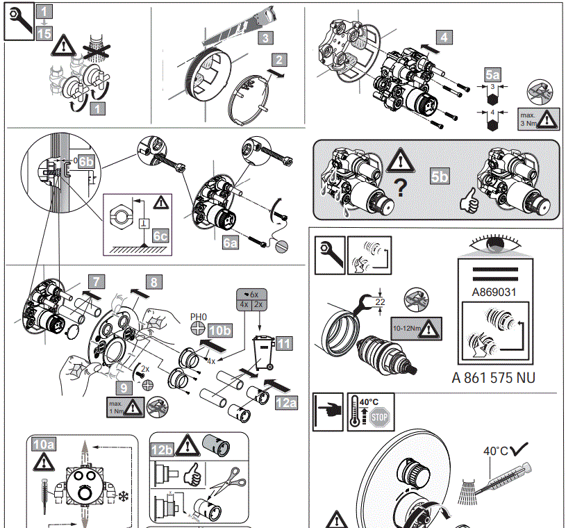 Ideal Standard International NV A7296 Ceratherm Navigo Thermostatic 2 Outlet Round Show-FIG5