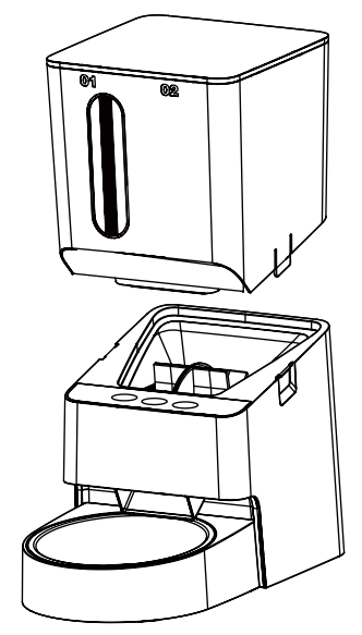 XTUOES PF300 Automatic Pet Feeder - Figure 3
