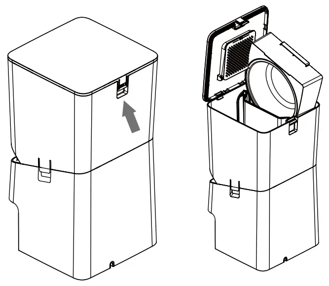XTUOES PF300 Automatic Pet Feeder - Hopper