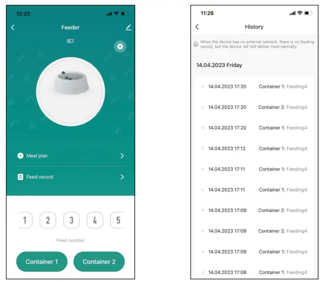 XTUOES PF300 Automatic Pet Feeder -device 5