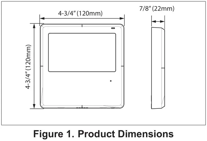 LENNOX M0STAT120L-1 Indoor Wired Non-Programmable Controller - Figure 1