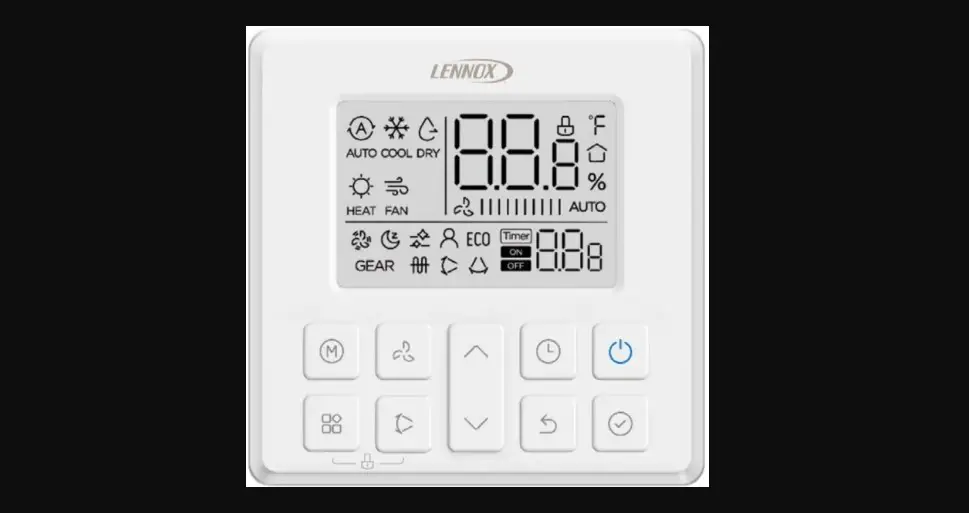 Lennox M0stat120l-1 Indoor Wired Non-programmable Controller Installation Guide