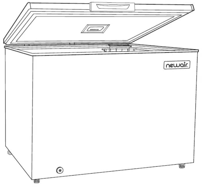 newair NFT070GA00 Compact Chest Freezer