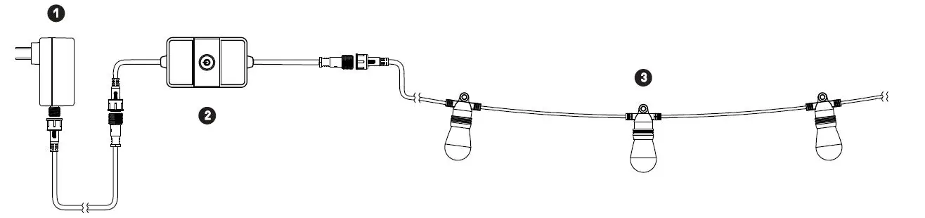 Dals Lighting DCP-STG48 48' RGB+CCT Pro Outdoor Fairy Lightsfig-3