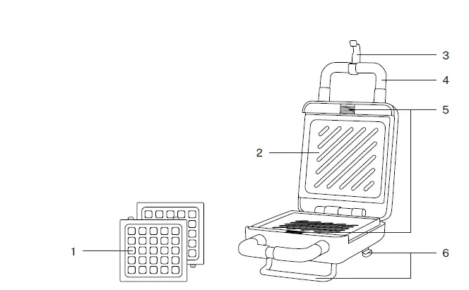 CREATE-Stone-2-In-1-Compact-Grill-and-Waffle-Maker-with-Interchangeable-Plates-1