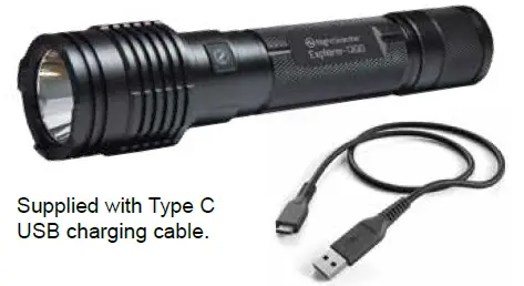 NightSearcher 1200 Rechargeable Handheld Torch fig-1