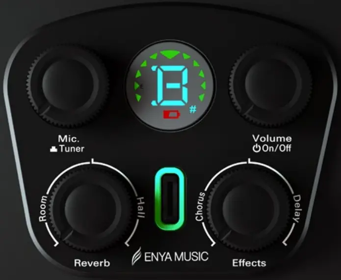 ENYA B0BWMQF8DJ Carbon Fiber Acoustic Electric Guitar X4 Pro Mini AcousticPlus - Controlar