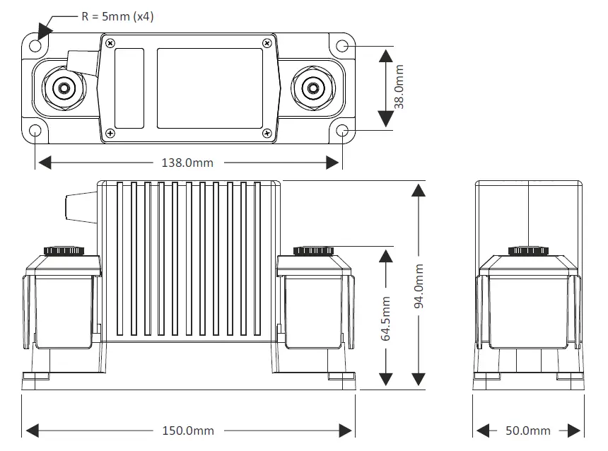 tbs electronics DC Modular 500A Battery Protect Relay 1