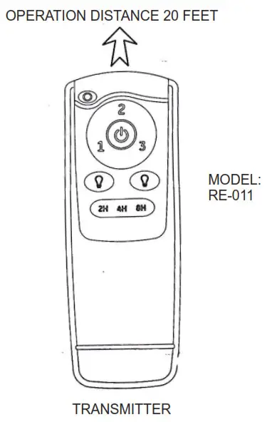 Parrot Uncle F6340110V Indoor Matte Black Ceiling Fan with Remote Control - Figure10