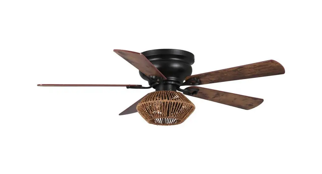 Parrot Uncle F6342110v 48 Inch Indoor Matte Black Flush Mount Farmhouse Rattan Ceiling Fan Instruction Manual Parrot Uncle F6342110v 48 Inch Indoor Matte Black Flush Mount Farmhouse Rattan Ceiling Fan Instruction Manual