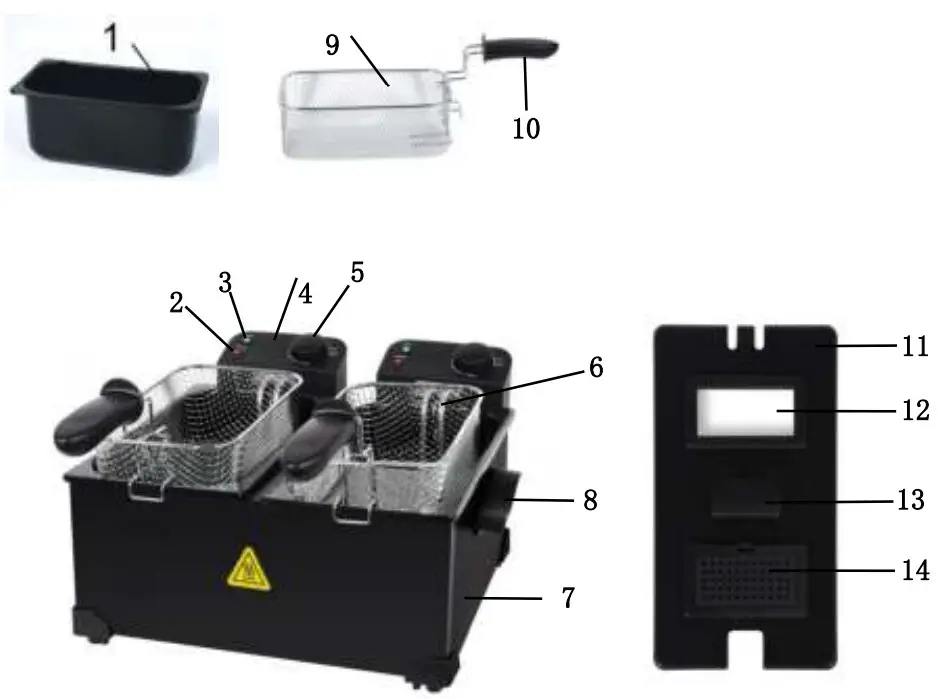 ZLINE TT DF2Double Deep Fryer - fig 2