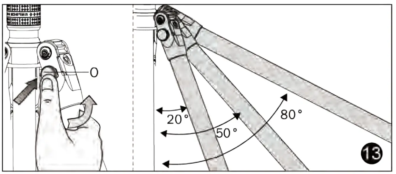 VANGUARD VEO 3T Series Fibre Travel Tripod - Figer 14