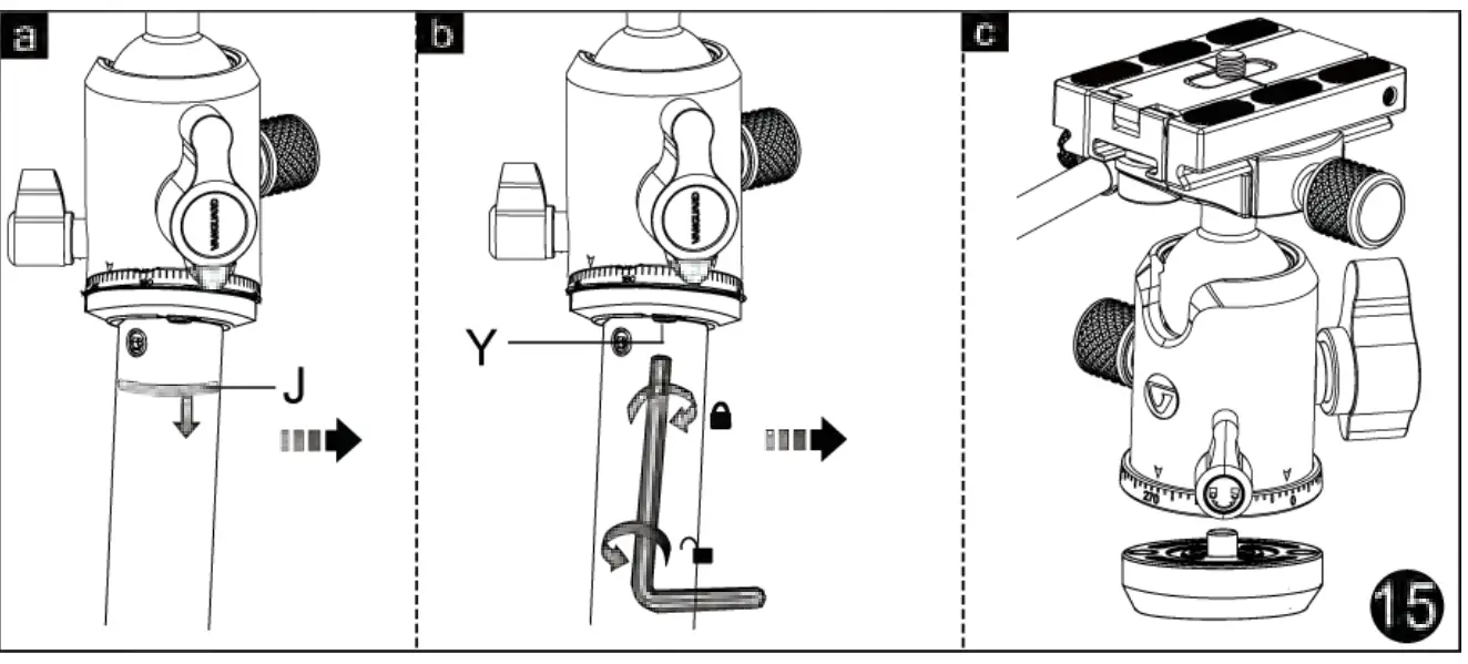VANGUARD VEO 3T Series Fibre Travel Tripod - Figer 16