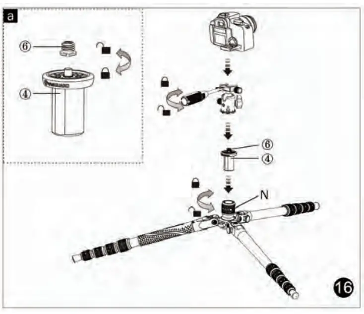 VANGUARD VEO 3T Series Fibre Travel Tripod - Figer 17