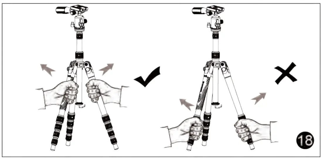 VANGUARD VEO 3T Series Fibre Travel Tripod - Figer 19