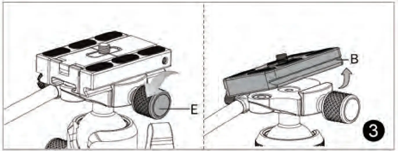 VANGUARD VEO 3T Series Fibre Travel Tripod - Figer 4