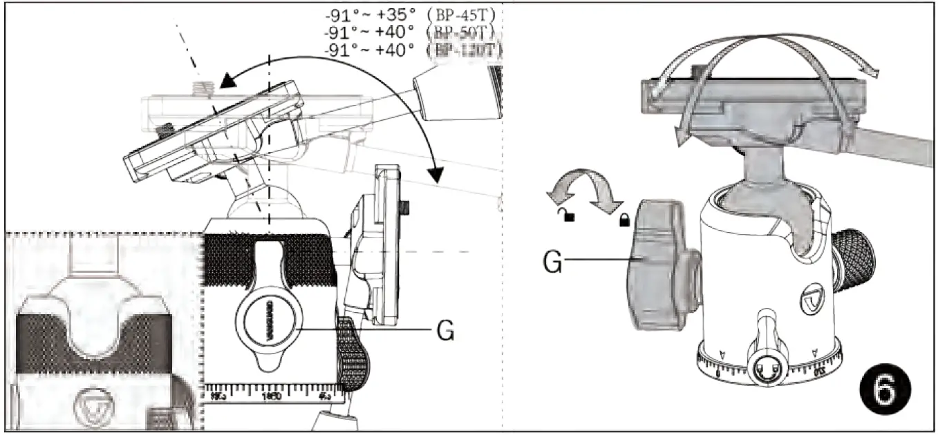 VANGUARD VEO 3T Series Fibre Travel Tripod - Figer 7