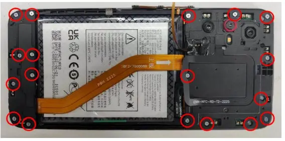 TCL T771K Full Phone -screws